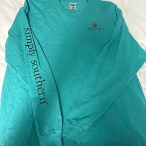 Simply Southern Aqua Long Sleeve Shirt